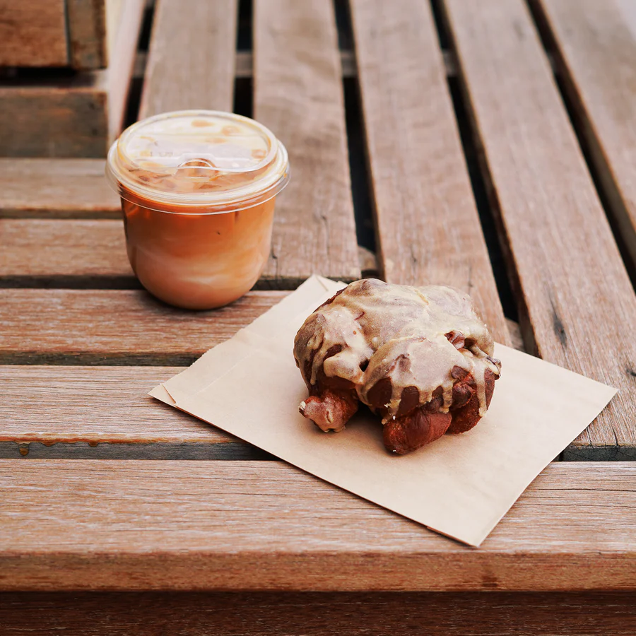 Coffee beans in hand
